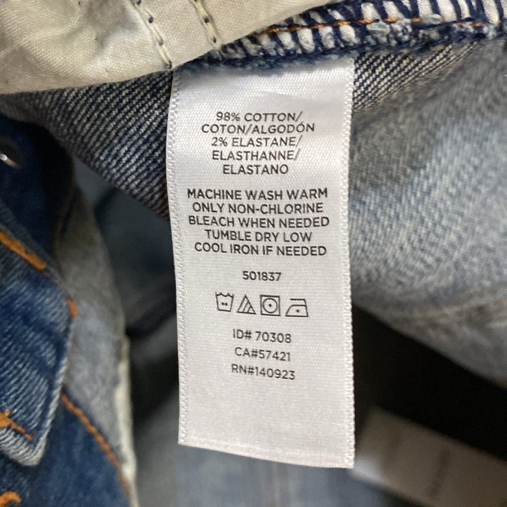 LOFT Button Front Denim Skirt - Picture 8 of 12